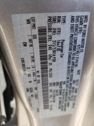 Photo 10 from auction – 2013 FORD FOCUS SE with VIN 1FADP3F23DL289280