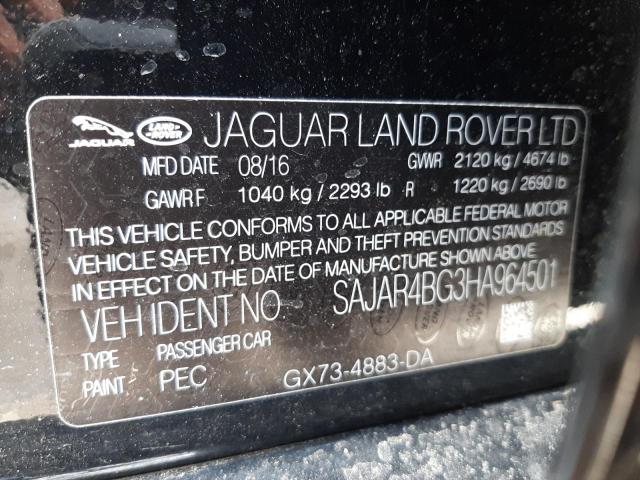 Photo 10 from auction – 2017 JAGUAR XE with VIN SAJAR4BG3HA964501