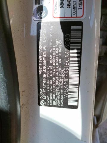 Photo 10 from auction – 2006 BMW 530 I with VIN WBANE73516CM33080
