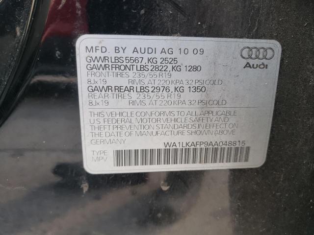 Photo 10 from auction – 2010 AUDI Q5 PREMIUM with VIN WA1LKAFP9AA048815