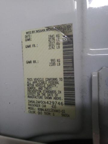 Photo 10 from auction – 2012 NISSAN ALTIMA BAS with VIN 1N4AL2AP3CN429746