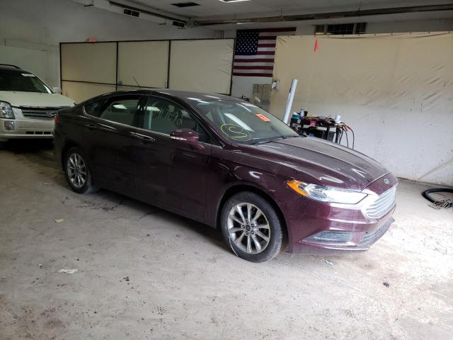 FORD FUSION SE 2017 with VIN 3FA6P0H71HR291942 - Photo from auction