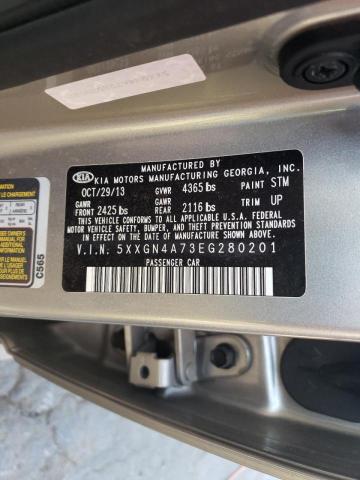 Photo 10 from auction – 2014 KIA OPTIMA EX with VIN 5XXGN4A73EG280201