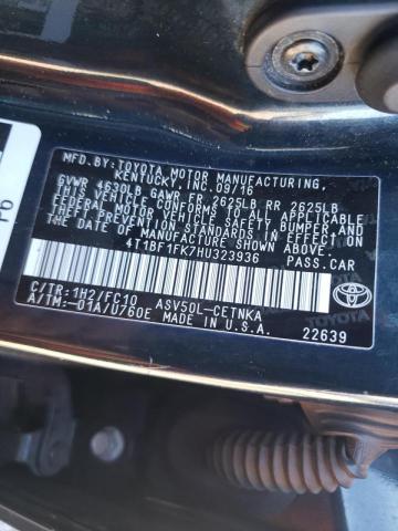 Photo 10 from auction – 2017 TOYOTA CAMRY LE/S with VIN 4T1BF1FK7HU323936