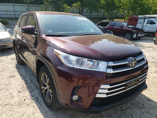 TOYOTA HIGHLANDER 2019 with VIN 5TDBZRFH4KS990201 - Photo from auction