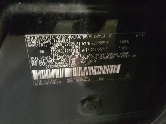 Photo 10 from auction – 2017 TOYOTA RAV4 LIMIT with VIN 2T3DFREVXHW602291