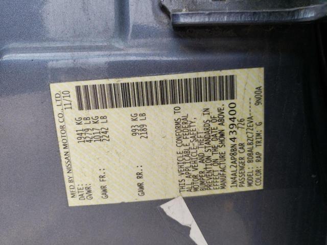 Photo 10 from auction – 2011 NISSAN ALTIMA BAS with VIN 1N4AL2AP8BN439400