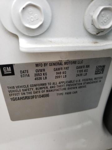 Photo 10 from auction – 2015 CADILLAC ATS LUXURY with VIN 1G6AH5RX0F0104686
