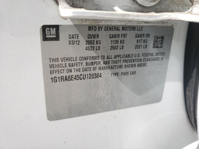Photo 10 from auction – 2012 CHEVROLET VOLT with VIN 1G1RA6E45CU120384