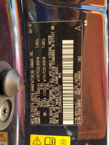 Photo 10 from auction – 2016 LEXUS RX 350 with VIN 2T2ZZMCA8GC027337