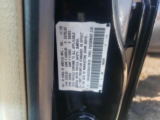 Photo 10 from auction – 2006 ACURA 3.2TL with VIN 19UUA66236A010519