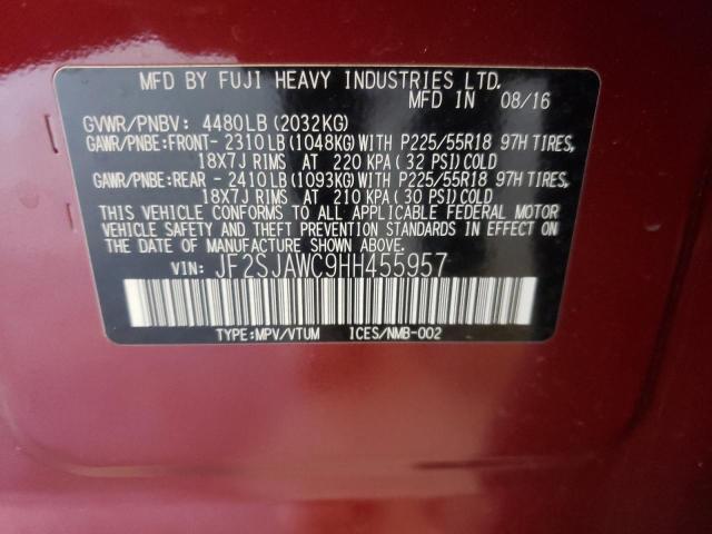 Foto 10 de la subasta – 2017 SUBARU FORESTER 2 con VIN JF2SJAWC9HH455957
