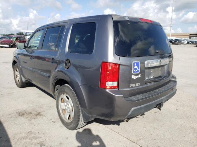 Photo 3 from auction – 2010 HONDA PILOT LX with VIN 5FNYF3H20AB012077