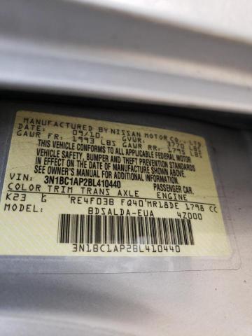 Photo 10 from auction – 2011 NISSAN VERSA S with VIN 3N1BC1AP2BL410440