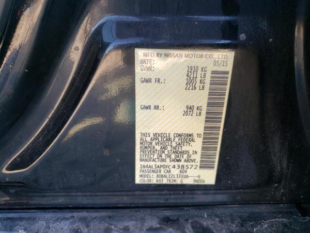 Photo 10 from auction – 2015 NISSAN ALTIMA 2.5 with VIN 1N4AL3AP0FC438572