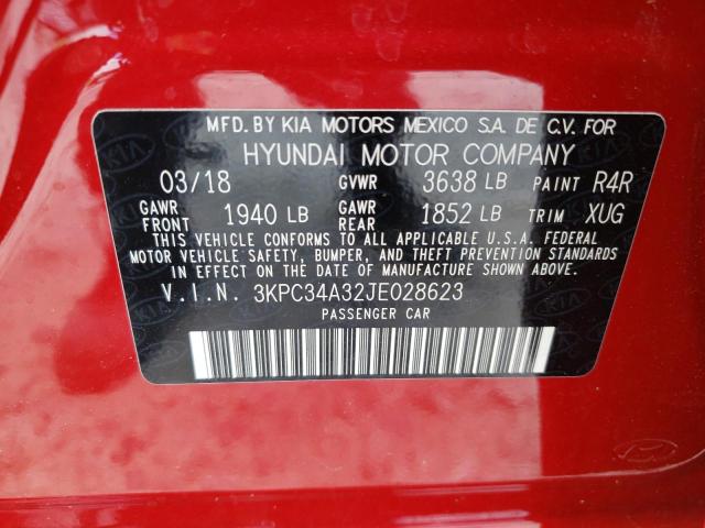 Photo 10 from auction – 2018 HYUNDAI ACCENT LIM with VIN 3KPC34A32JE028623