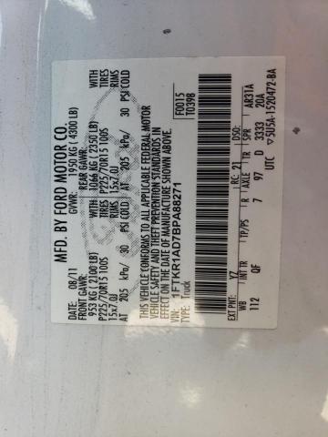 Photo 10 from auction – 2011 FORD RANGER with VIN 1FTKR1AD7BPA88271