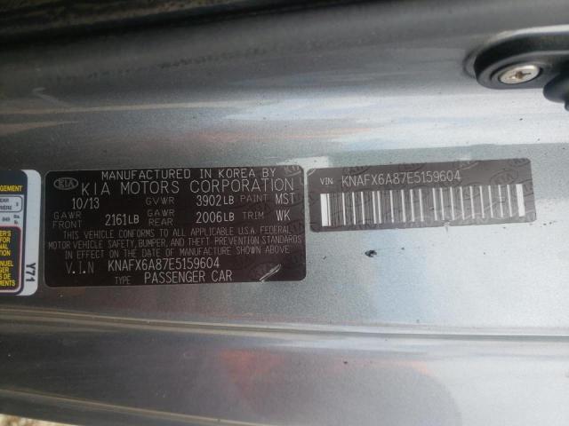 Photo 10 from auction – 2014 KIA FORTE EX with VIN KNAFX6A87E5159604