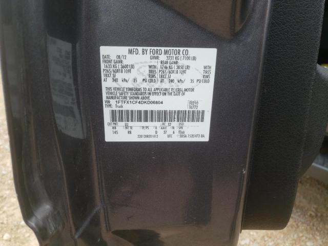 Photo 10 from auction – 2013 FORD F150 SUPER with VIN 1FTFX1CF4DKD06804