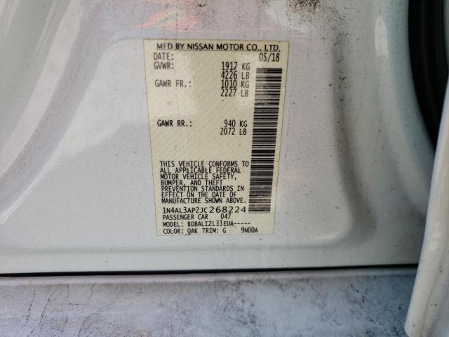 Photo 10 from auction – 2018 NISSAN ALTIMA 2.5 with VIN 1N4AL3AP2JC268224