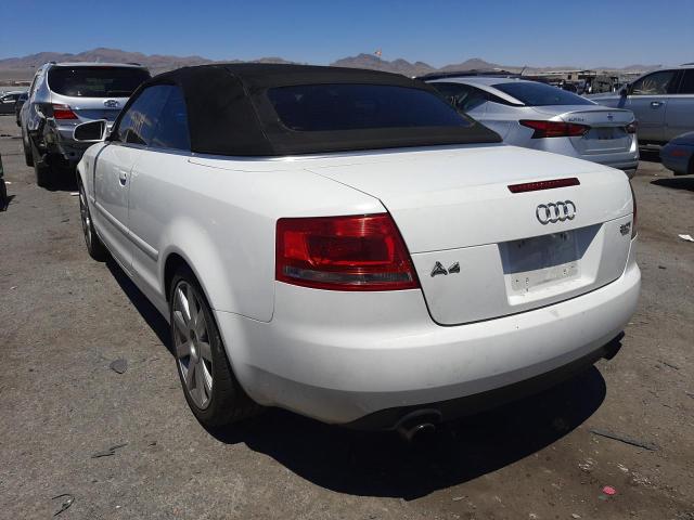 Photo 3 from auction – 2007 AUDI A4 2.0T CA with VIN WAUDF48H47K024976