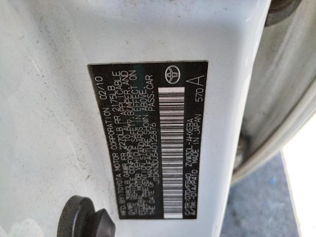Photo 10 from auction – 2010 TOYOTA PRIUS with VIN JTDKN3DU5A0125876