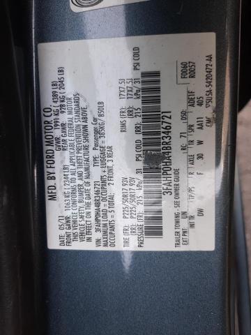 Photo 10 from auction – 2011 FORD FUSION SE with VIN 3FAHP0HA4BR346721