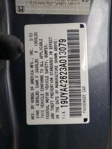Photo 10 from auction – 2003 ACURA 3.2CL TYPE with VIN 19UYA42623A013079