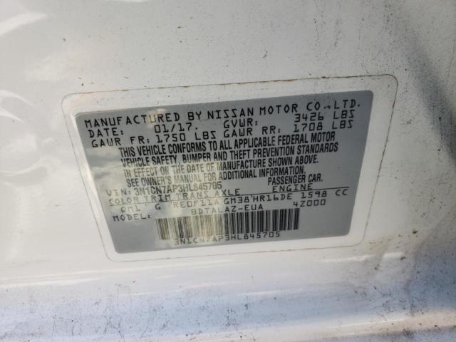 Photo 10 from auction – 2017 NISSAN VERSA S with VIN 3N1CN7AP3HL845705