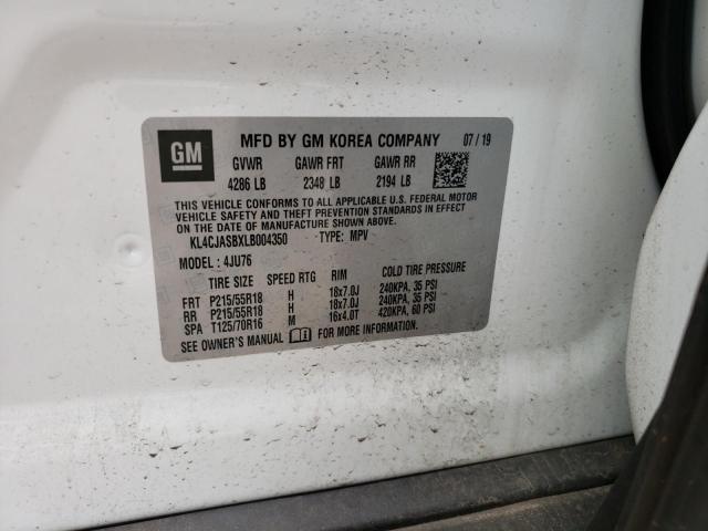 Photo 10 from auction – 2020 BUICK ENCORE PRE with VIN KL4CJASBXLB004350