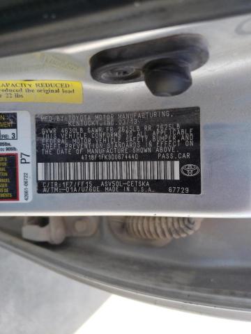 Photo 10 from auction – 2013 TOYOTA CAMRY L with VIN 4T1BF1FK9DU674440
