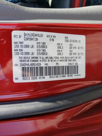 Photo 10 from auction – 2006 DODGE GRAND CARA with VIN 2D4GP44L46R914520