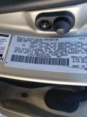 Photo 10 from auction – 2005 TOYOTA 4RUNNER LI with VIN JTEZU17R658026256