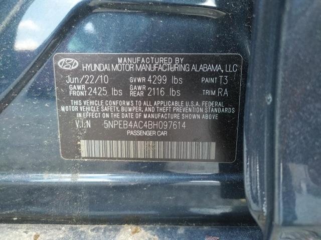 Photo 10 from auction – 2011 HYUNDAI SONATA GLS with VIN 5NPEB4AC4BH097614