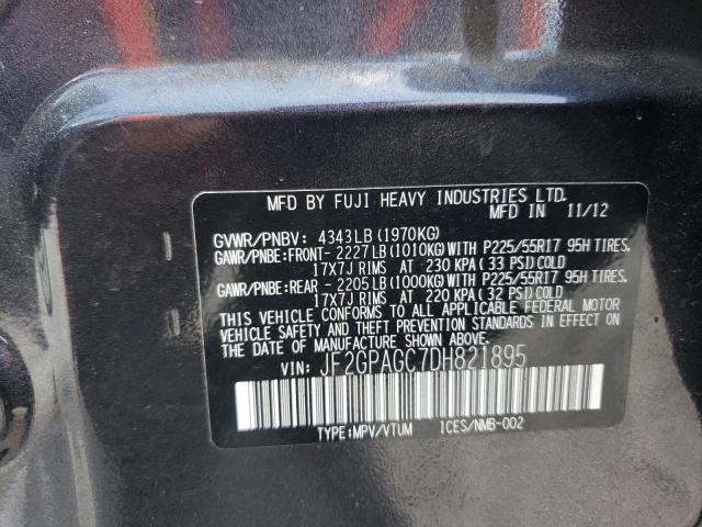 Photo 10 from auction – 2013 SUBARU XV CROSSTR with VIN JF2GPAGC7DH821895