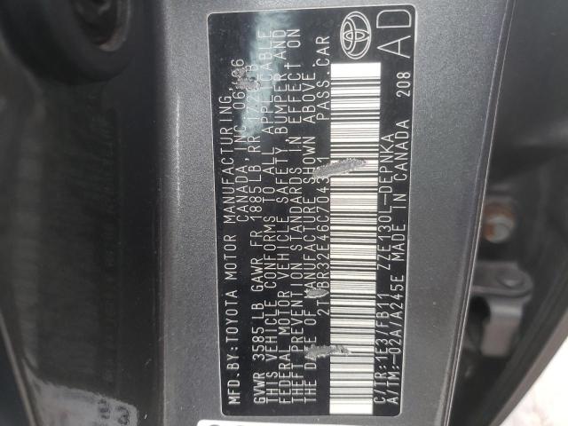 Photo 10 from auction – 2006 TOYOTA COROLLA CE with VIN 2T1BR32E46C704371