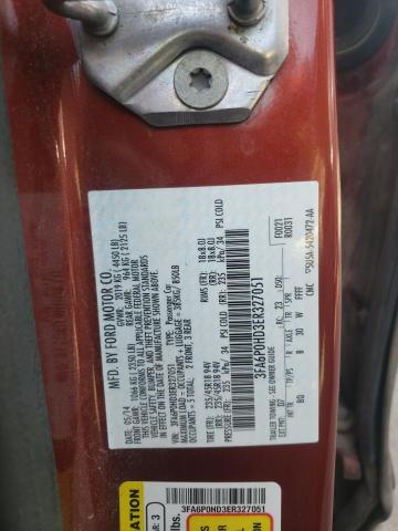 Photo 10 from auction – 2014 FORD FUSION SE with VIN 3FA6P0HD3ER327051