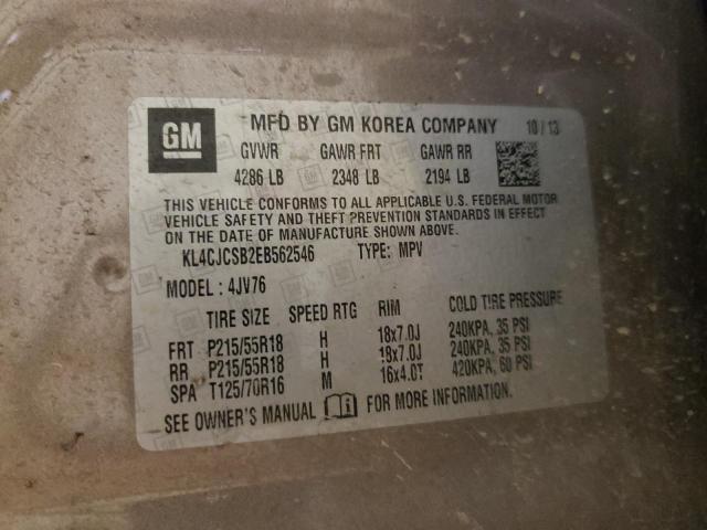 Photo 10 from auction – 2014 BUICK ENCORE with VIN KL4CJCSB2EB562546
