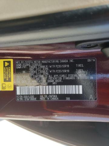Photo 10 from auction – 2015 LEXUS RX 350 with VIN 2T2ZK1BA1FC168690