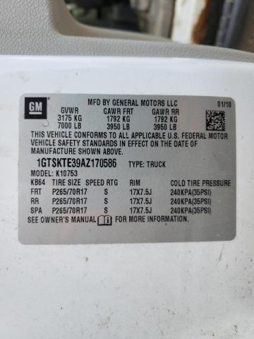 Photo 10 from auction – 2010 GMC SIERRA K15 with VIN 1GTSKTE39AZ170586