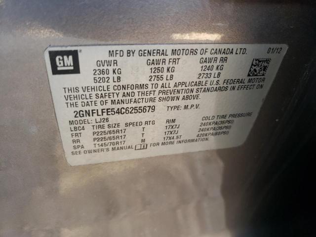 Photo 10 from auction – 2012 CHEVROLET EQUINOX LT with VIN 2GNFLFE54C6255679