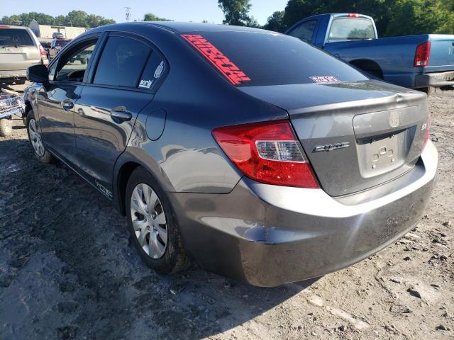 Photo 3 from auction – 2012 HONDA CIVIC LX with VIN 2HGFB2F57CH317665