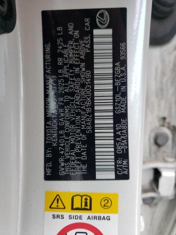 Photo 10 from auction – 2019 LEXUS ES 350 with VIN 58ABZ1B16KU031490