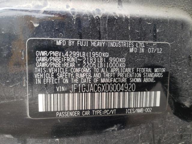 Photo 10 from auction – 2013 SUBARU IMPREZA PR with VIN JF1GJAC6XDG004920
