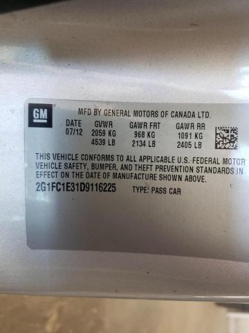 Photo 10 from auction – 2013 CHEVROLET CAMARO LT with VIN 2G1FC1E31D9116225