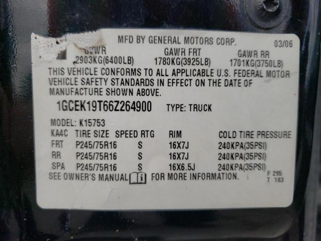 Photo 10 from auction – 2006 CHEVROLET SILVERADO with VIN 1GCEK19T66Z264900