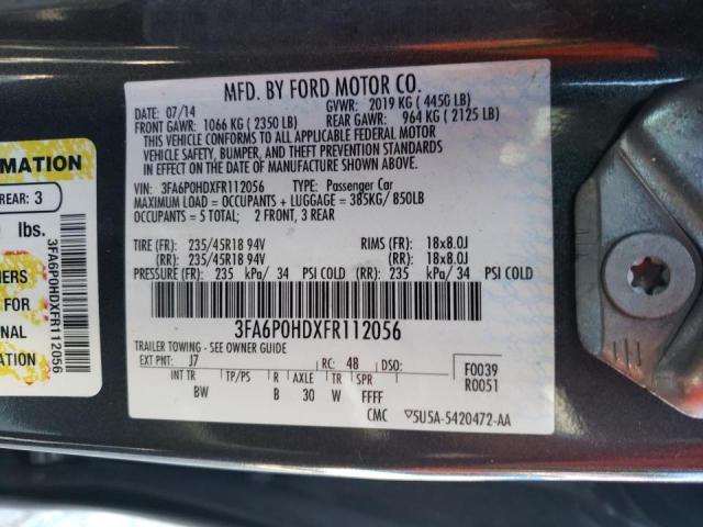 Photo 10 from auction – 2015 FORD FUSION SE with VIN 3FA6P0HDXFR112056