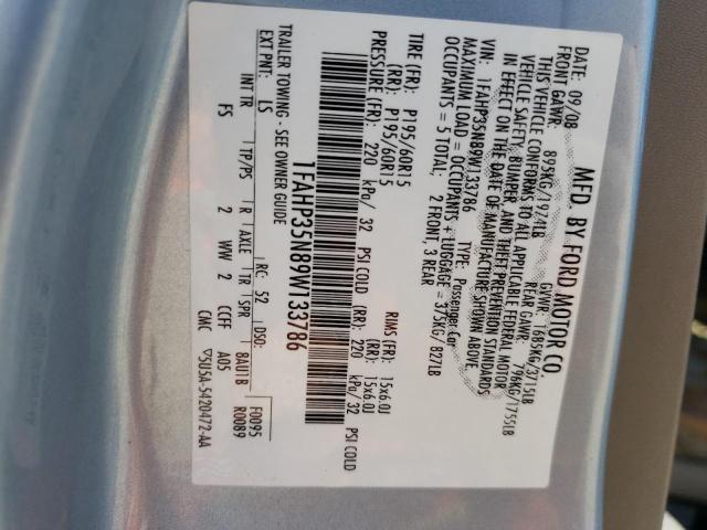 Photo 10 from auction – 2009 FORD FOCUS SE with VIN 1FAHP35N89W133786