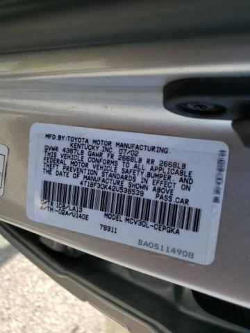 Photo 10 from auction – 2002 TOYOTA CAMRY LE with VIN 4T1BF30K42U538539