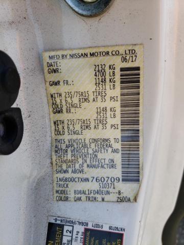Photo 10 from auction – 2017 NISSAN FRONTIER S with VIN 1N6BD0CTXHN760709